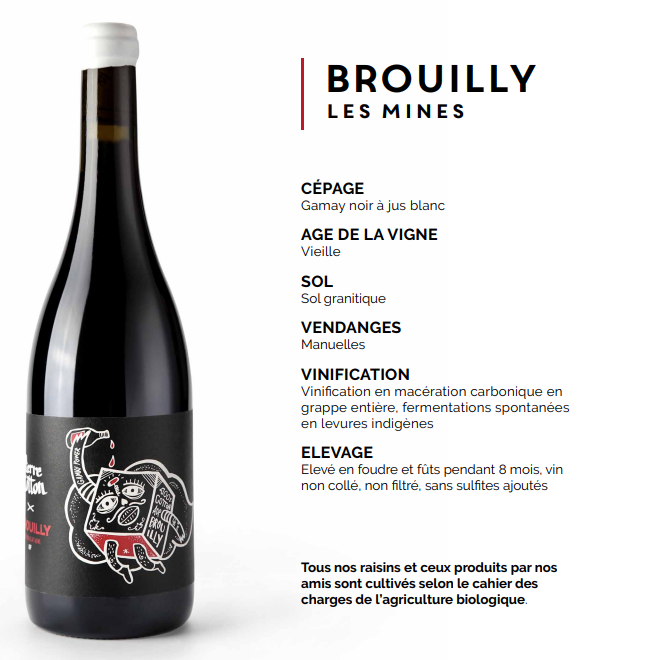 Marine Bonnet & Pierre Cotton (France – Beaujolais) – Brouilly Les Mines 2022