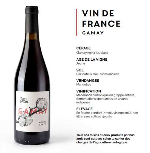Marine Bonnet & Pierre Cotton (France – Beaujolais) – Gamay 2021