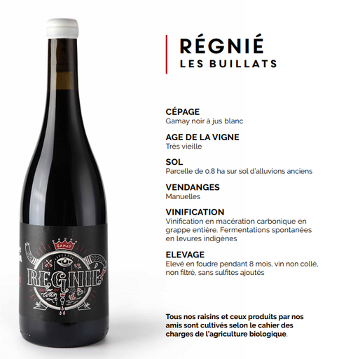 Marine Bonnet & Pierre Cotton (France - Beaujolais) – Régnié 2019