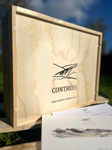 Coffret "Contrées, 4 champagnes des Riceys" (France - Champagne) millésime 2011