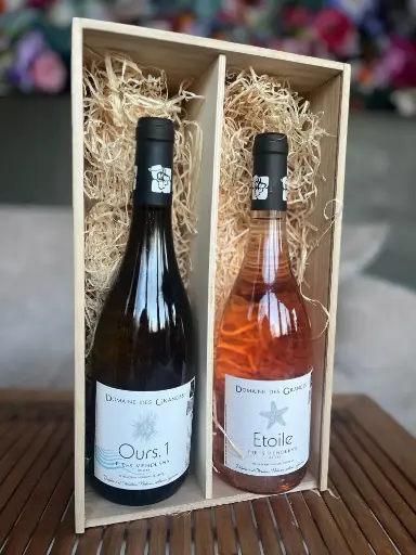 Box cadeau - 2 vins pour se faire plaisir 'tous les jours' et c'est très bon : 1 blanc 1 rosé